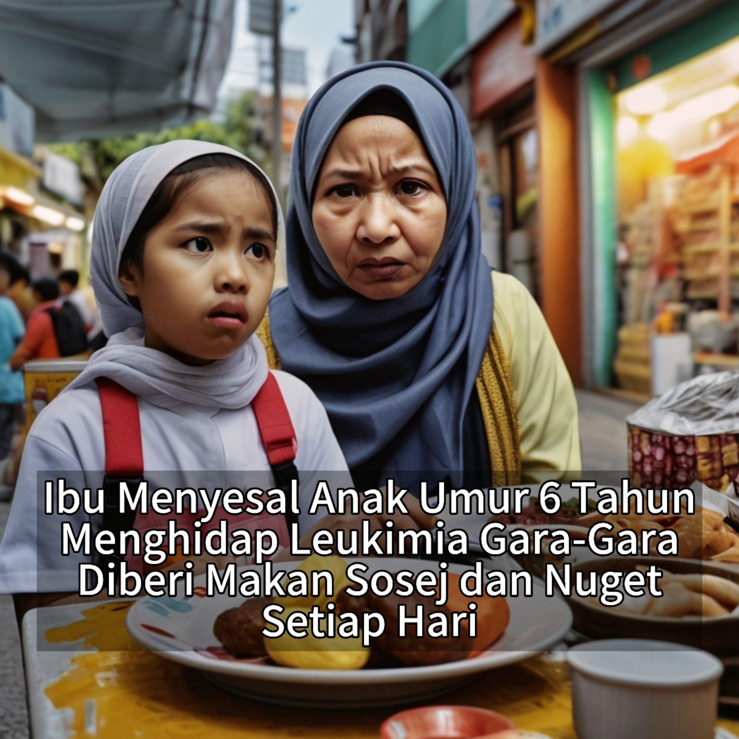 Ibu Sesal Biarkan Anak Makan Sosej & Nugget – Kini Derita Leukemia