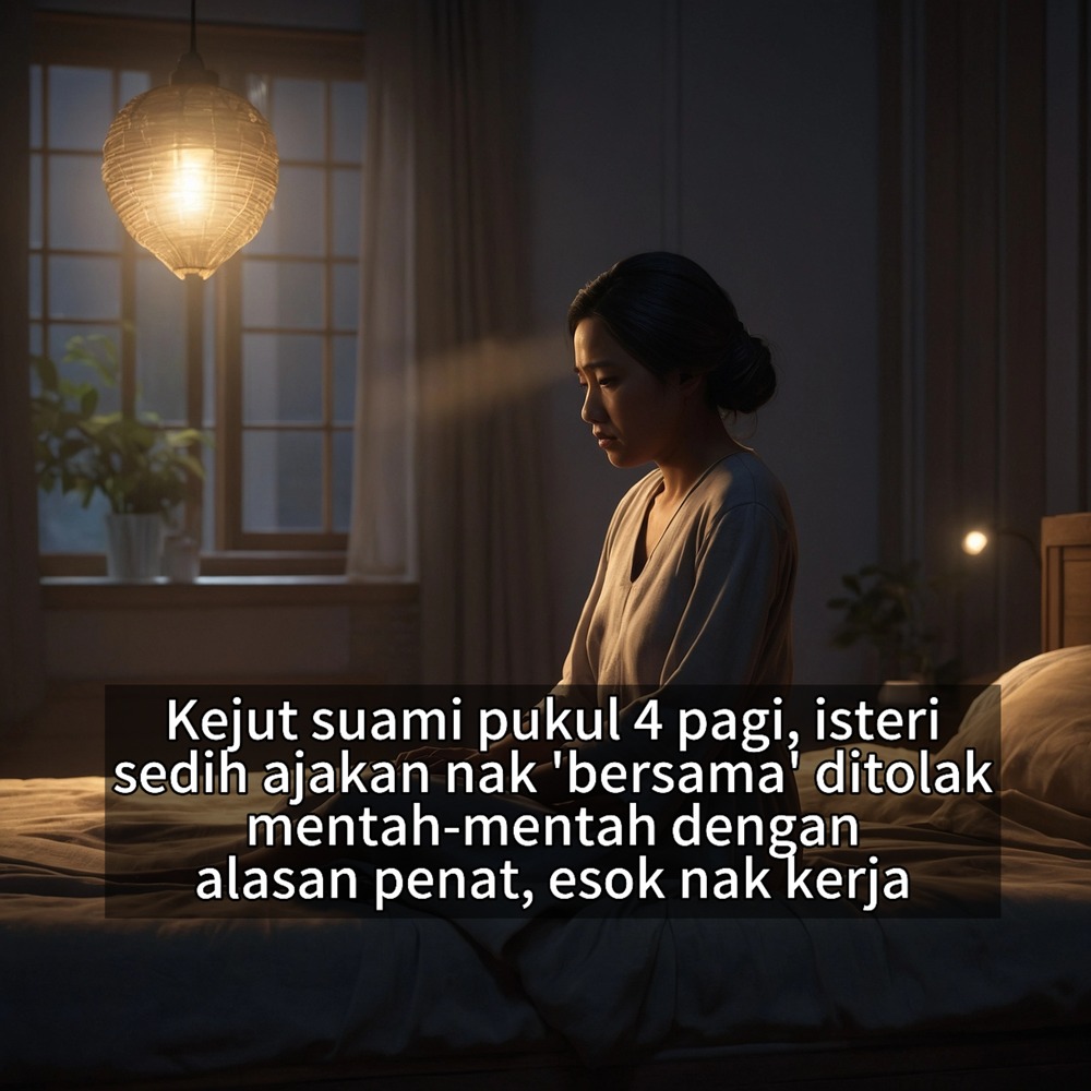 Isteri Kecewa – Kejut Suami Pukul 4 Pagi, Tapi Ajakan ‘Bersama’ Ditolak Mentah-Mentah