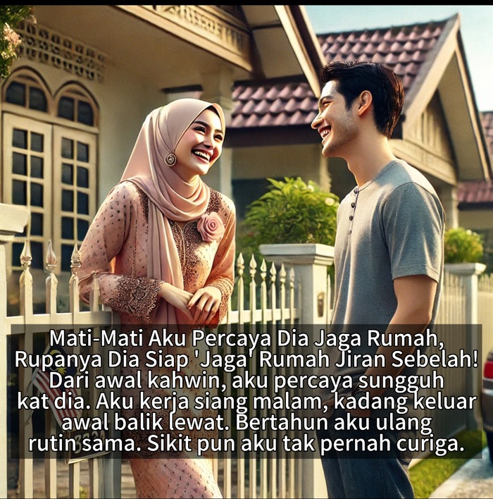 Mati-Mati Aku Percaya Dia Jaga Rumah, Rupanya Siap ‘Jaga’ Jiran Sebelah Bila Aku Keluar Kerja