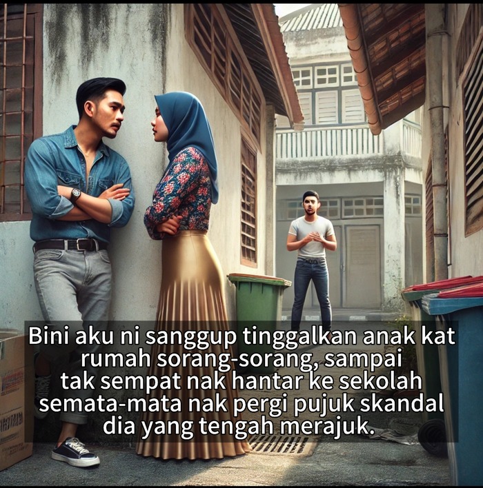 Isteri Sanggup Tak Hantar Anak Ke Sekolah, Semata-Mata Nak Pergi Pujuk Skandal