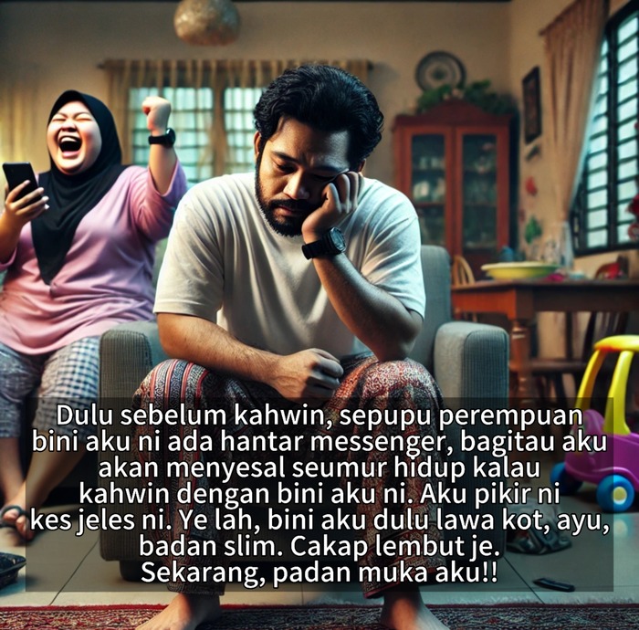 Sebelum Kahwin Dulu Ramai Dah Pesan, Tapi Aku Je Tak Percaya Perangai Bini Aku Macam Tu