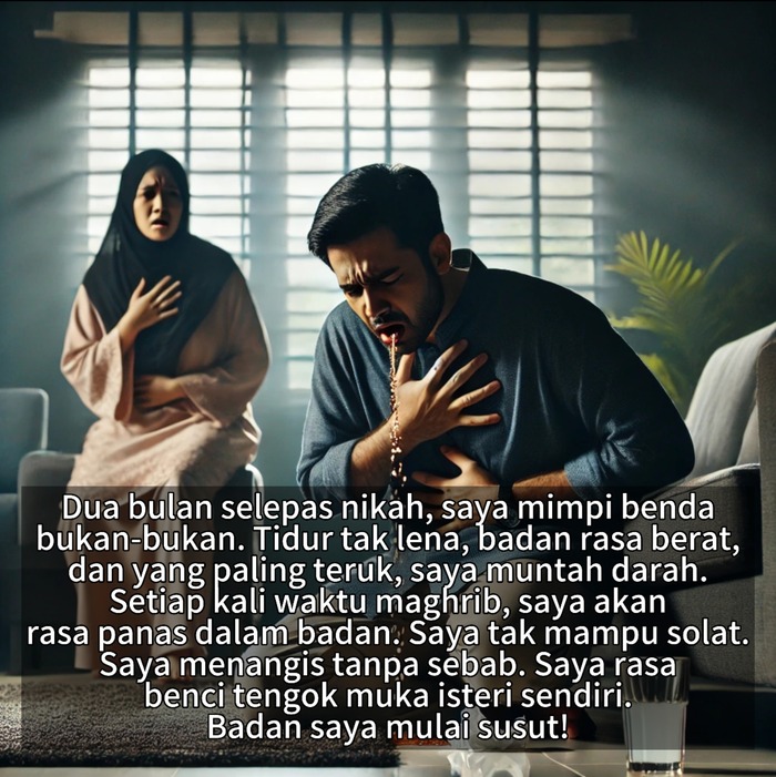Diganggu Bekas Suami Isteri, Aku Disihir Sehingga Muntah-Muntah Darah