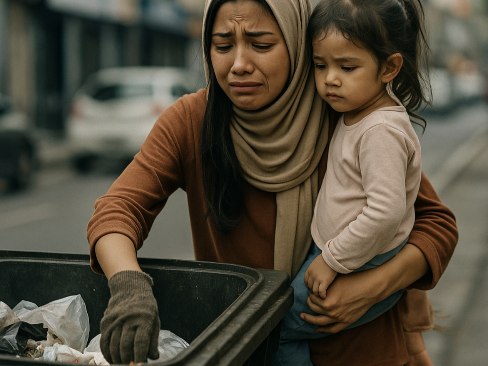 Dulu Aku Sampai Terpaksa Korek Tong Sampah Demi Tolong Suami Cari Rezeki, Tapi Hari Ni…
