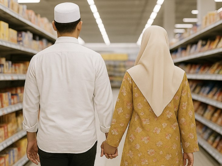 Isteri Jauh Di Luar Negara, Tapi Tangan Suami Rapat Dengan Perempuan Lain – Penyanyi Nasyid Kantoi Bermesra Dalam Mall