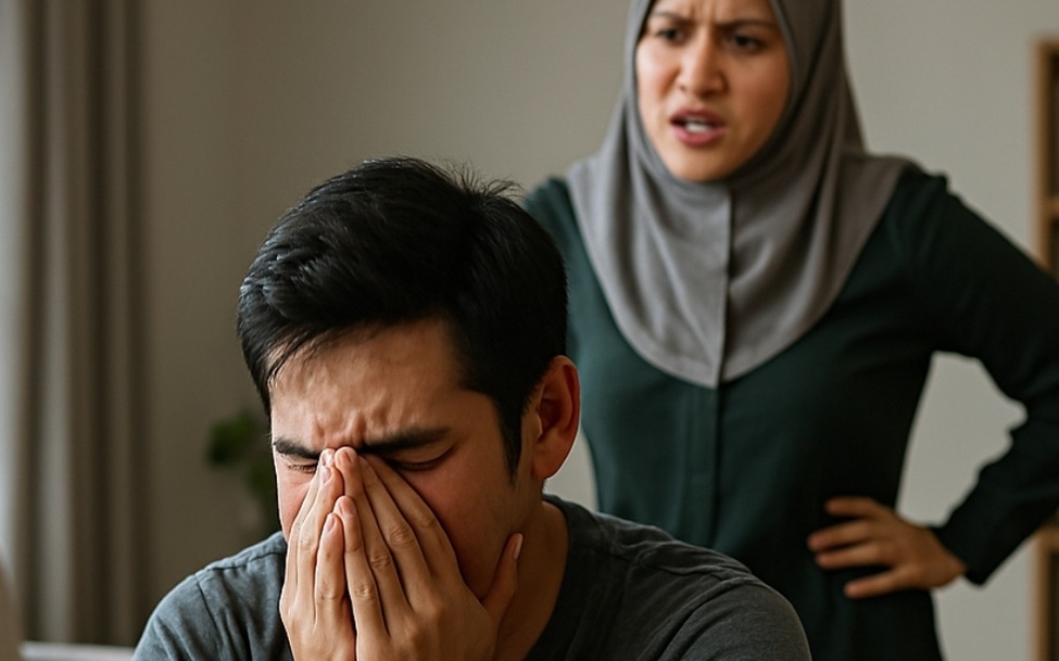 Pagi Tu Aku Tak Tahan Sangat, Akhirnya Tumbukan Aku Tepat Kena Muka Suami Sampai Berdaarah