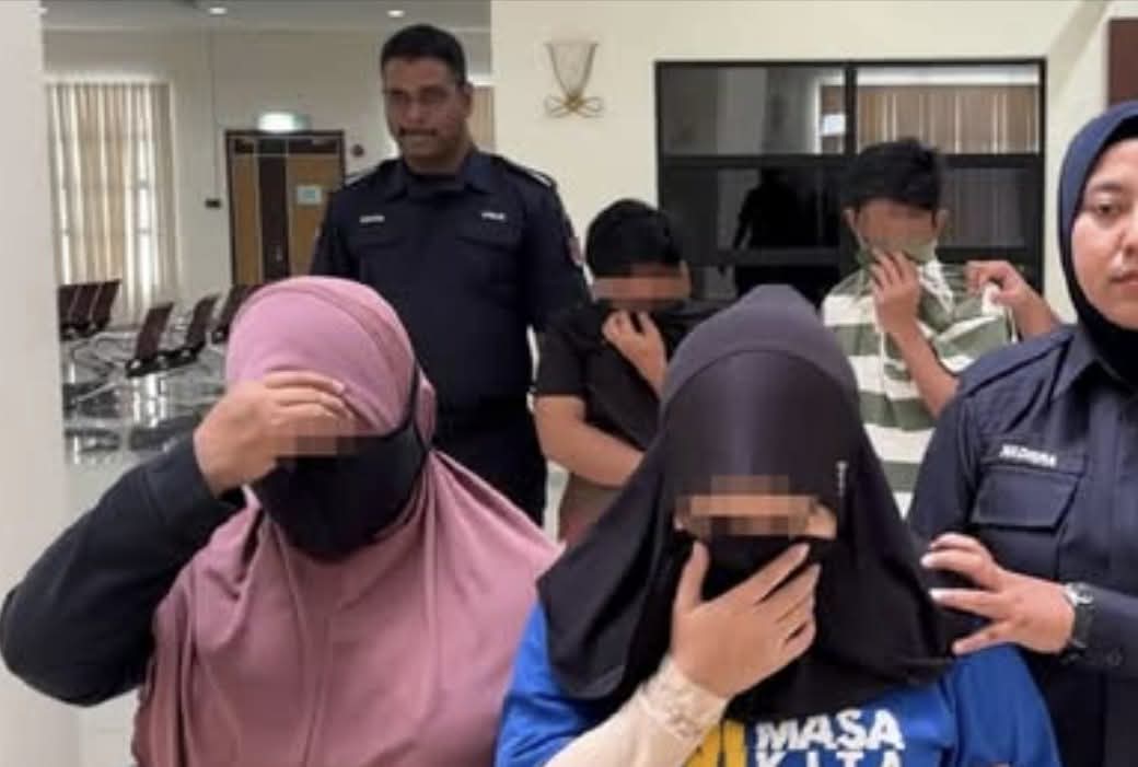 Satu Keluarga Dicekup Curi Dua Troli Barang, Dalangnya Kaunter Sendiri
