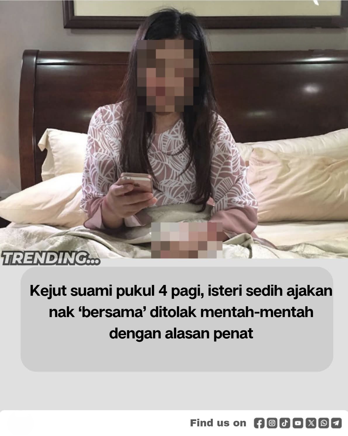 Aku bukan gatal, aku bukan murahan. Aku isteri yang rindukan suami.